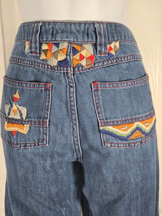 Free People Denim - Free People Heartbreaker Embroidered Jeans Size 24